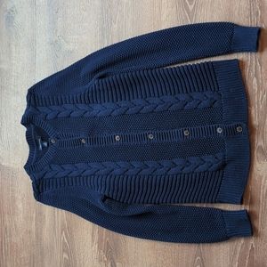 Long Chunky Knit Cardigan